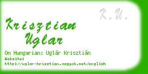 krisztian uglar business card